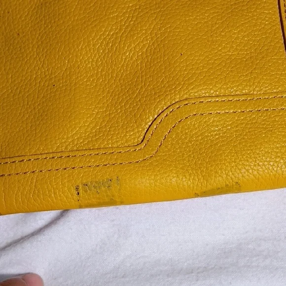 Banana Republic Mustard Leather Crossbody‎ Bag